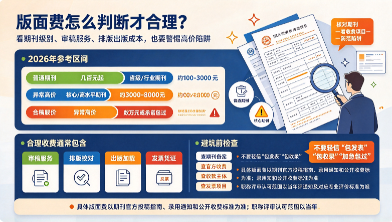 论文发表版面费一般多少钱？2026年收费标准详解