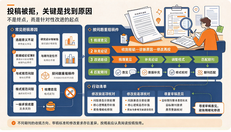 论文被拒稿怎么办？常见原因分析与应对策略