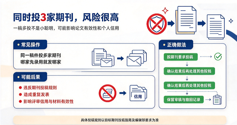 论文一稿多投有什么后果？如何正确投稿
