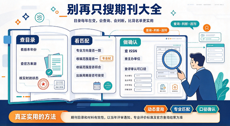 期刊大全怎么查？选对期刊的5个步骤