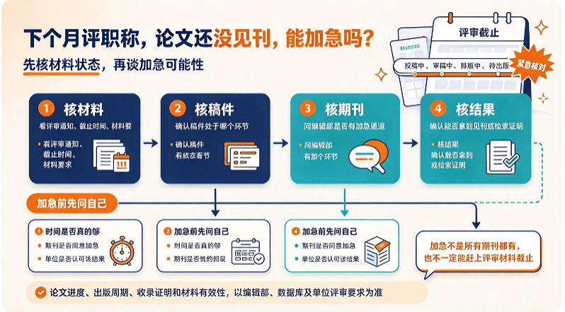 论文加急发表流程：能加急吗？怎么加急？